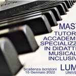 Locandina del master in Tutor Accademico specializzato in didattica musicale inclusiva dell'università LUMSA di Roma